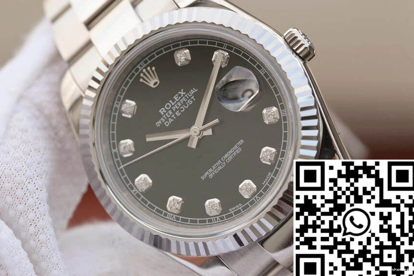 M126334-0011 Dial EW Factory Rolex Black Datejust 0501